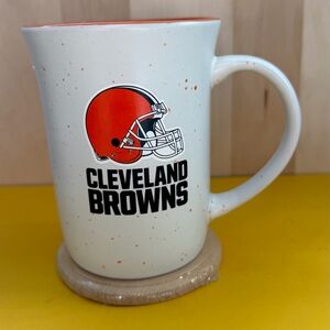 NFL Cleveland Browns 20 oz Orange and White Speckled Mug
